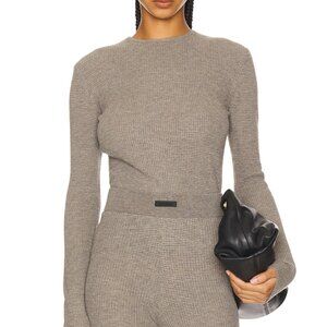 Fear of God ESSENTIALS Fitted Sweater in Heather Gray